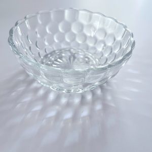 Anchor Hocking Clear Bubble Glass Berry Or Desert Dish